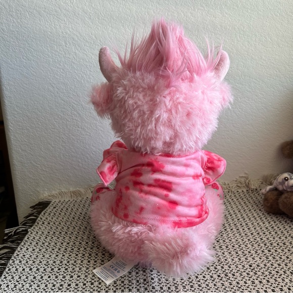 Build-A-Bear Pink Stuffed Strawberry Highland Cow - Picture 4 of 4